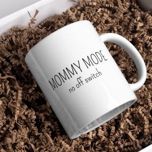 Taza De Café Nueva mamá modo mamá tipografía divertida café