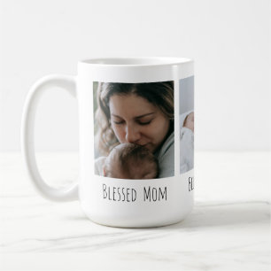 Taza De Café Nueva mamá Primera mamá Tres fotos