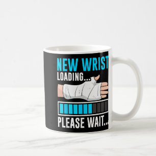 Taza De Café Nueva muñeca cargando... Por favor espere... Yeso 