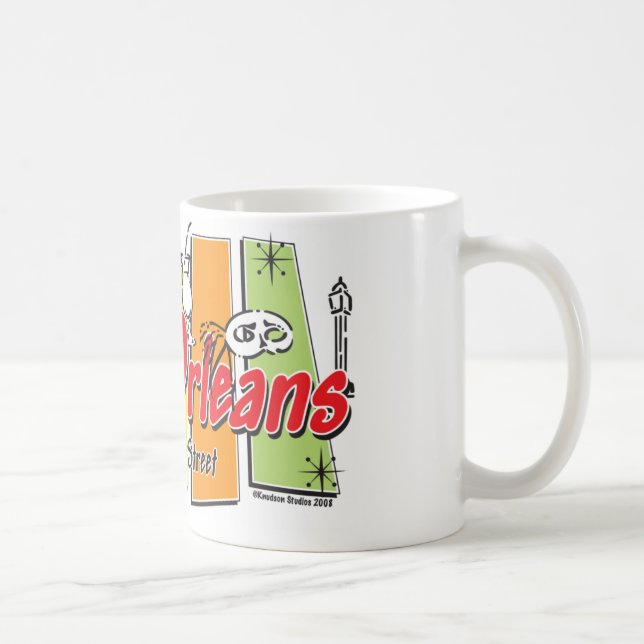 Taza De Café Nueva Orleans-Retro (Derecha)