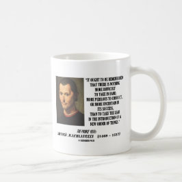 Taza De Café Nueva pedido de Niccolo Machiavelli de la cita de