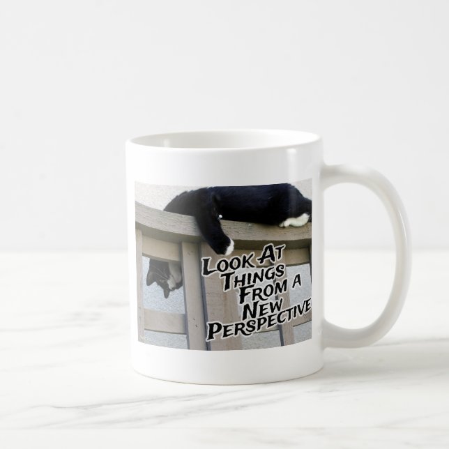 Taza De Café Nueva perspectiva de la fotografía de gato motivac (Derecha)