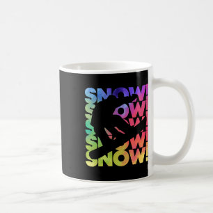 Taza De Café Nueva temporada de snowboard colorida Snowboarder