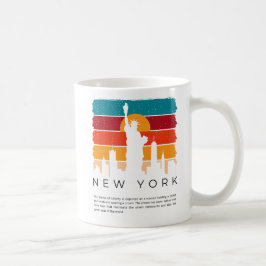 Taza De Café Nueva York City Skyline Retro Style