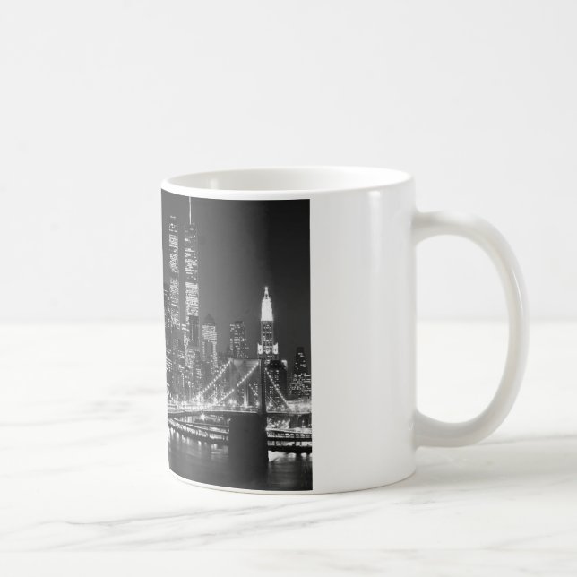 Taza De Café Nueva York en blanco y negro (Derecha)