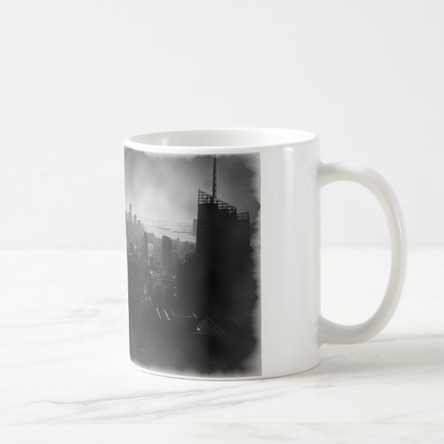 Taza De Café Nueva York en blanco y negro (Derecha)