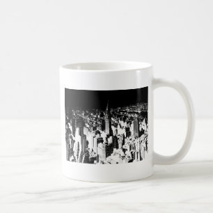 Taza De Café Nueva York en blanco y negro