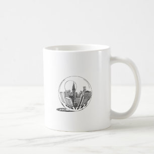 Taza De Café Nueva York en una bola de vidrio