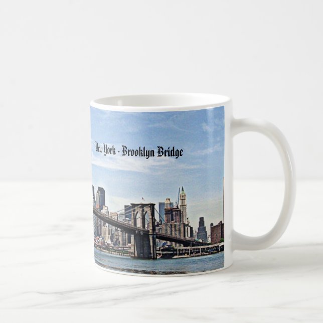 Taza De Café Nueva York - Puente de Brooklyn (Derecha)