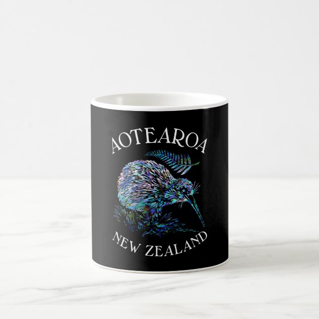 TAZA DE CAFÉ NUEVA ZELANDIA KIWI Y FERN PAUA (Centro)