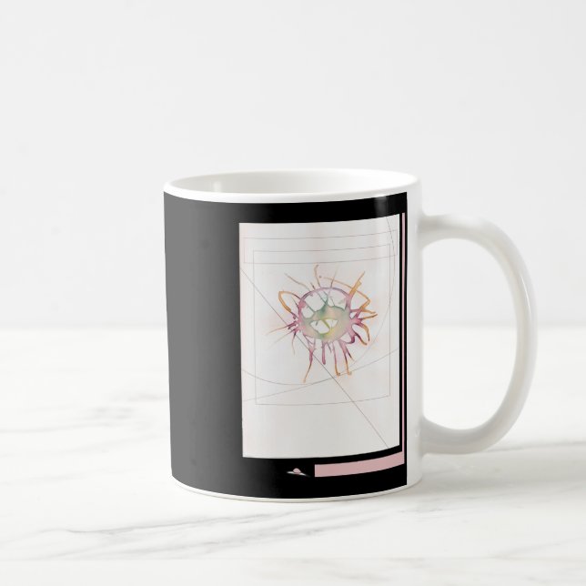 Taza De Café Nueve Pegatinas (Derecha)