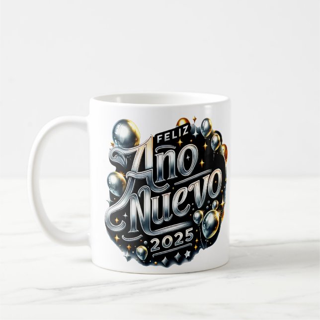 Taza De Café Nuevo año café Mug (Izquierda)
