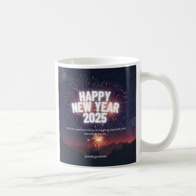 TAZA DE CAFÉ NUEVO AÑO MUG 2025 (Derecha)