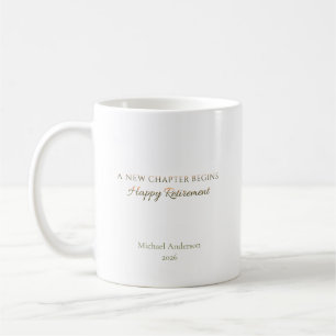 Taza De Café Nuevo Capítulo Comienza Nombre Año de Jubilación