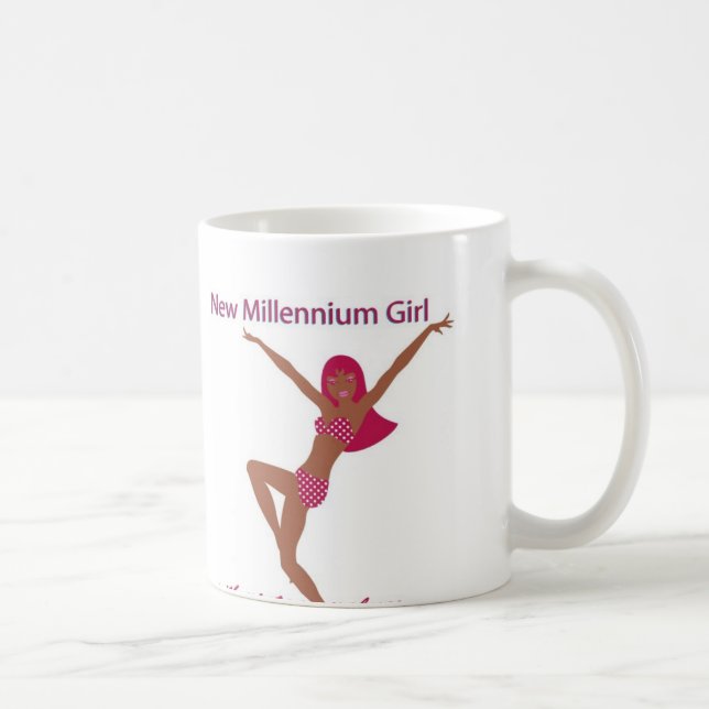 Taza De Café Nuevo chica Brown del milenio (Derecha)