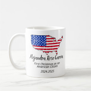 Taza De Café Nuevo Ciudadano Estadounidense – Día de la Ciudada