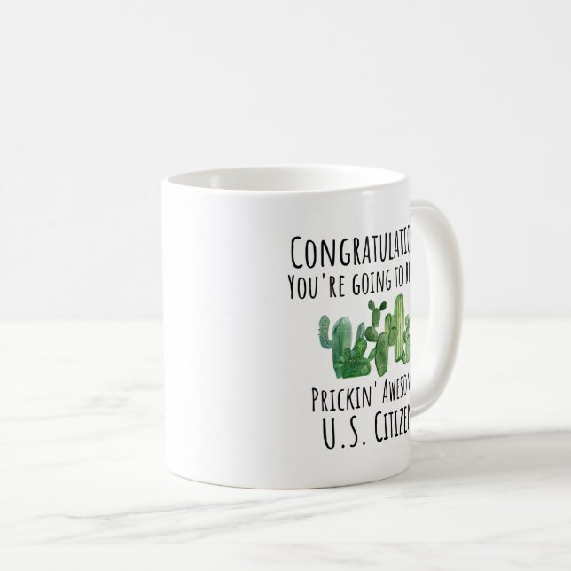 Taza De Café Nuevo ciudadano estadounidense felicita a Coffee M (Anverso derecho)
