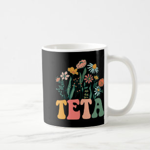 Taza De Café Nuevo cumpleaños de Teta Wildflower y fiesta de be
