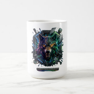 Taza De Café Nuevo depredador robótico futurista