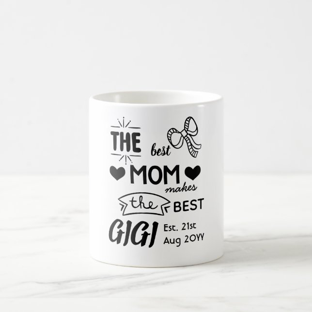 Taza De Café NUEVO GIGI MUG - Personalizado para la abuela, Nan (Centro)