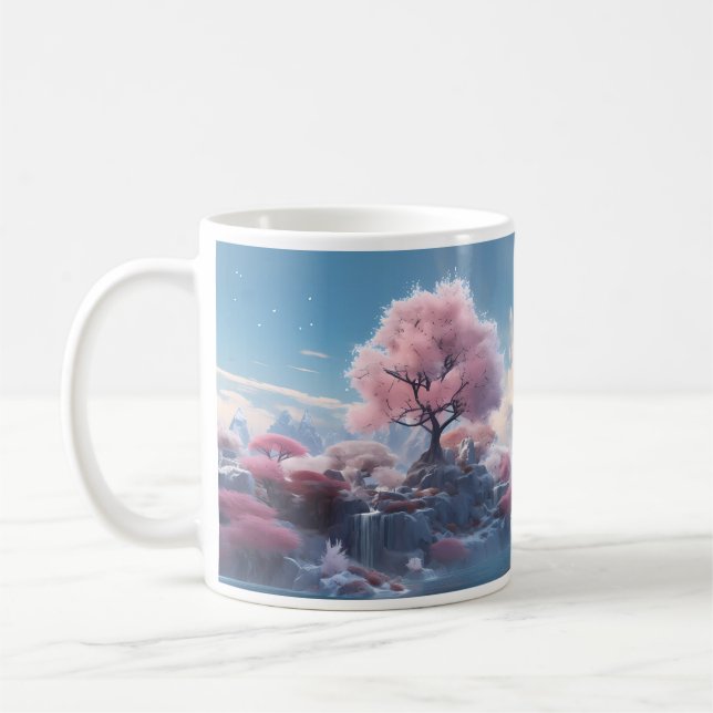 Taza De Café Nuevo inicio del renacimiento de la naturaleza (Izquierda)