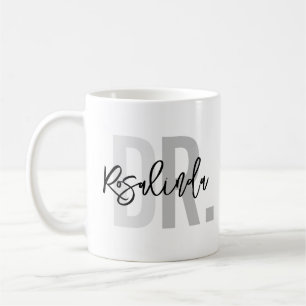 Taza De Café Nuevo Médica de moda PhD Custom Name Apreciation G