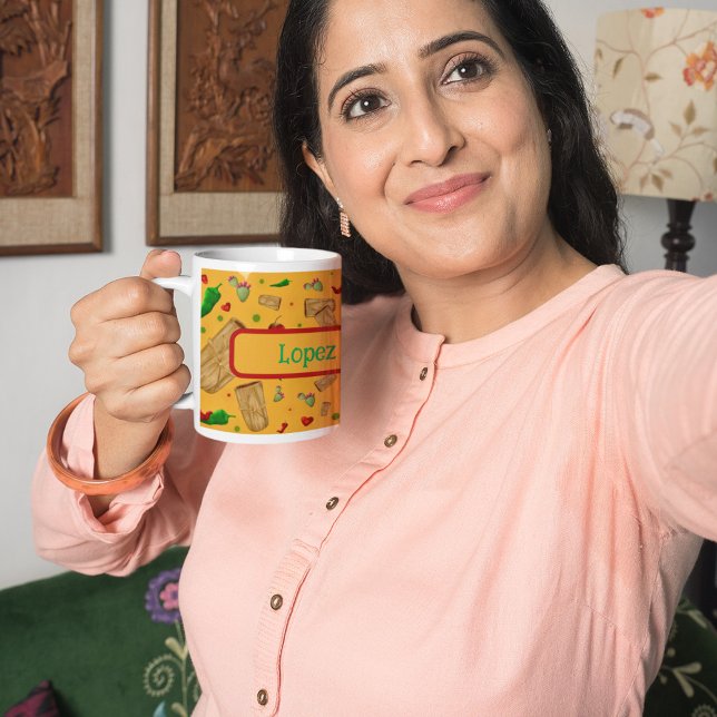 Taza De Café Nuevo México Chile rojo y verde Tamales Zia Nopale (Subido por el creador)