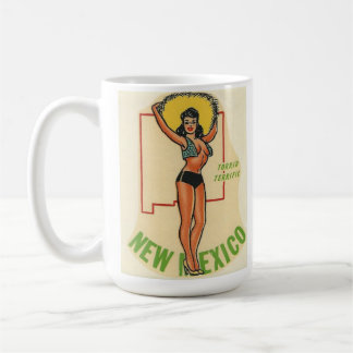 Taza De Café Nuevo México Vintage Pin Up Chica Café Mug
