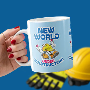 Taza De Café Nuevo Mundo en Construcción - Voluntario de JW