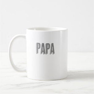 Taza De Café Nuevo padre "Papa" Texto