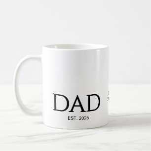 Taza De Café Nuevo regalo para PAPÁ Texto personalizado PAPÁ Es
