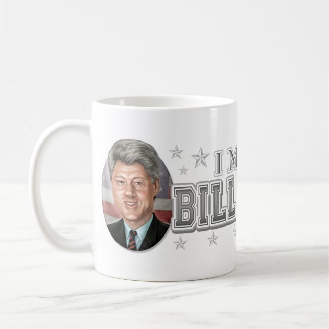 Taza De Café Nuevo retrato de la caricatura de Bill Clinton (Izquierda)