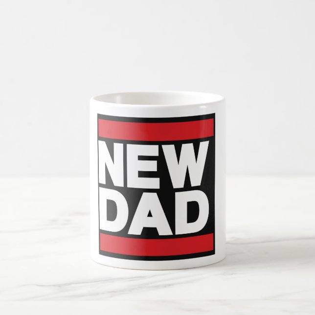 Taza De Café Nuevo rojo del papá (Centro)
