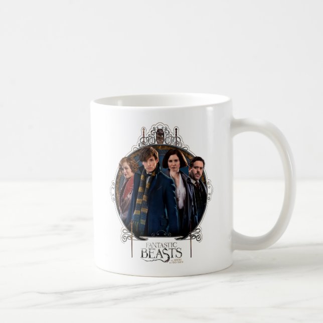 Taza De Café NUEVO SCAMANDER™ y marco Art Nouveau de la empresa (Derecha)
