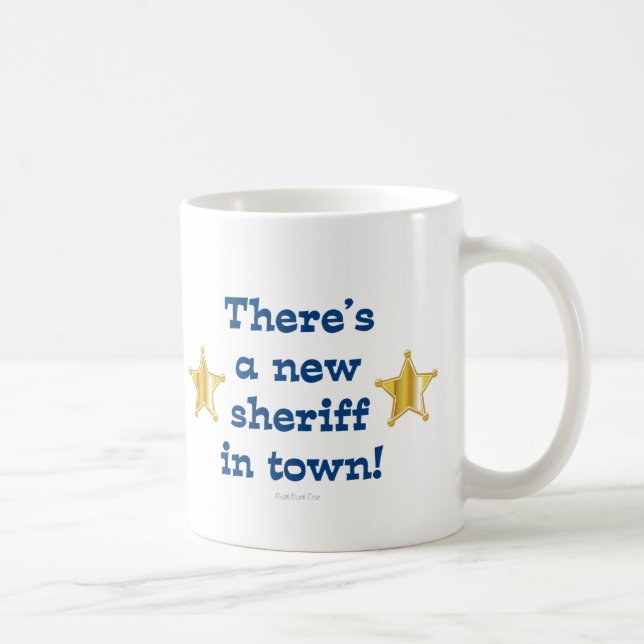 Taza De Café Nuevo sheriff en ciudad (Derecha)