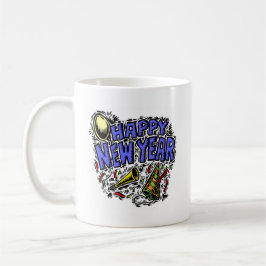 Taza De Café Nuevo Year&apos; tiempo del fiesta de s