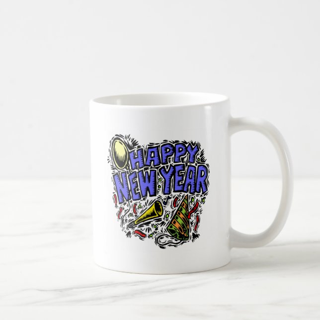 Taza De Café Nuevo Year&apos; tiempo del fiesta de s (Derecha)