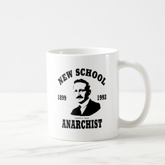 Taza De Café Nuevos anarquistas -- Friedrich A. Hayek (Derecha)