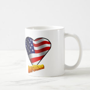 Taza De Café Nuevos estrellas del ciudadano y corazón de la