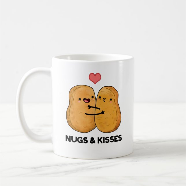 Taza De Café Nugs And Kiss Graciosos Bollos De Pollos (Izquierda)