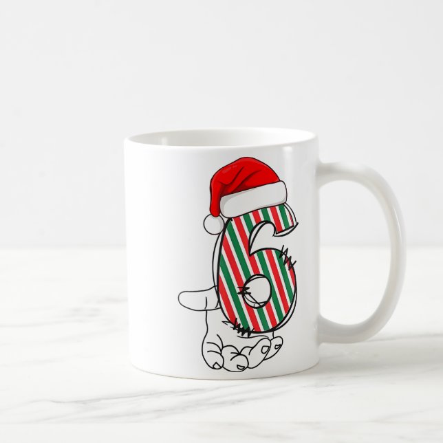 Taza De Café Number 6 Matching 67 Meme Christmas Costume Men Wo (Derecha)