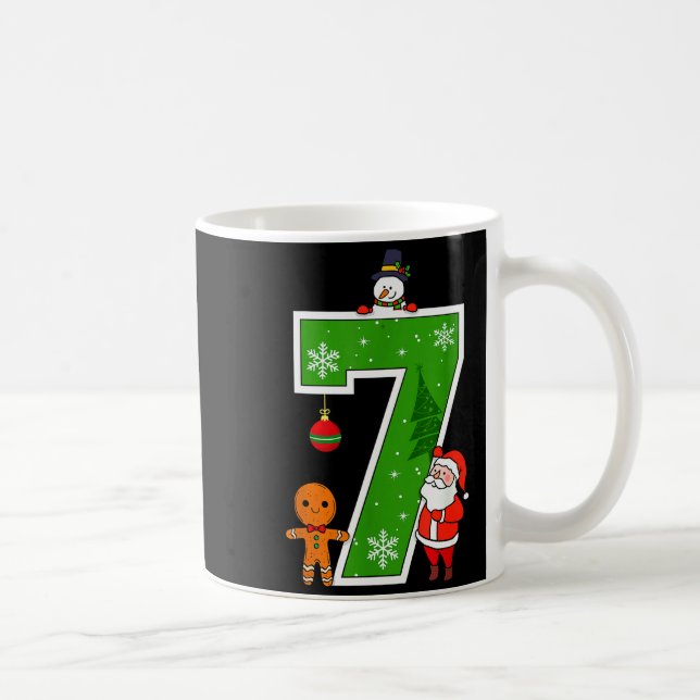 Taza De Café Number 7 67 Meme Couple Pajamas Christmas Matching (Derecha)
