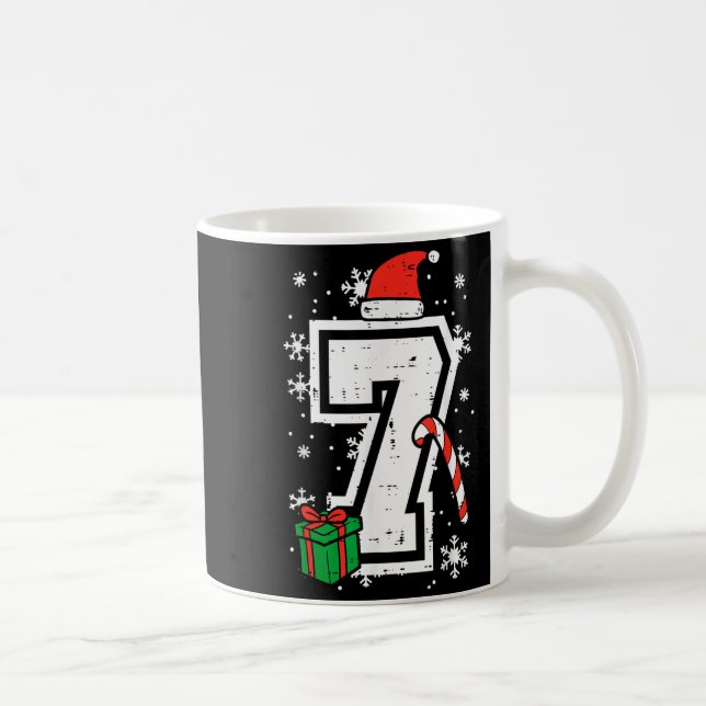 Taza De Café Number 7 Christmas 6 7 Xmas Matching 67 Meme Men W (Derecha)
