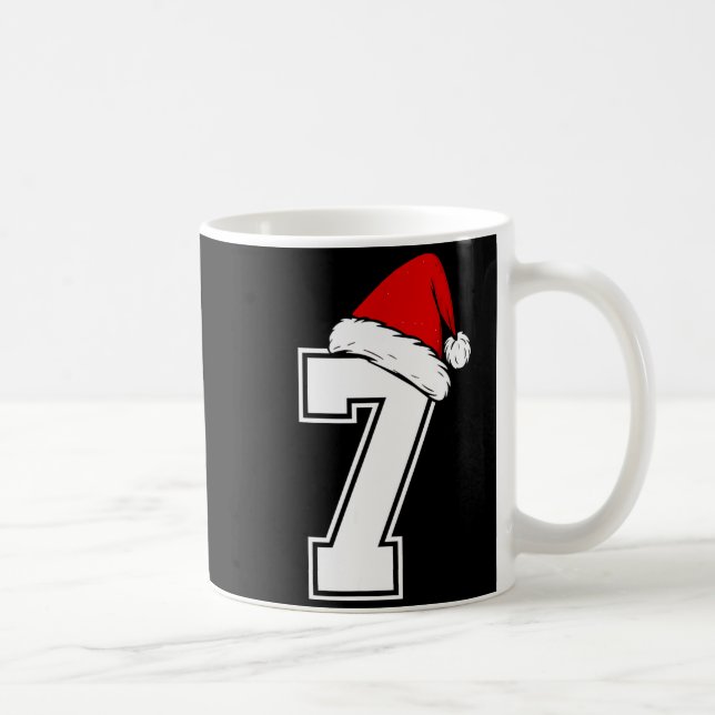 Taza De Café Number 7 Matching Six Seven 6 7 Meme 6 7 Christmas (Derecha)
