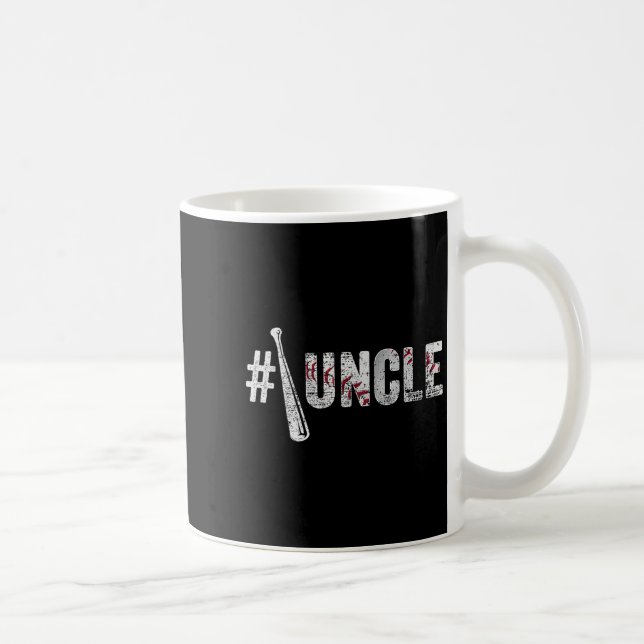 Taza De Café Number One Baseball Uncle Fathers Day Funny Baseba (Derecha)
