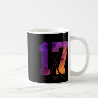 Taza De Café Número 17 Años Hockey sobre hielo Cumpleaños 17