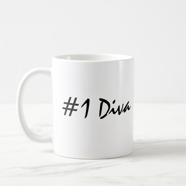Taza De Café Número 1 Diva (Izquierda)