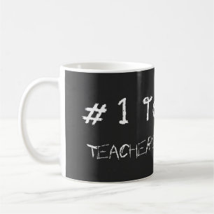 Taza De Café Número 1 El Profesor Personaliza Con El Nombre Del