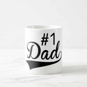 Taza De Café Número 1: Regalo de peluca del día del padre fel