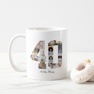 Taza De Café Número 40 Collage de fotos